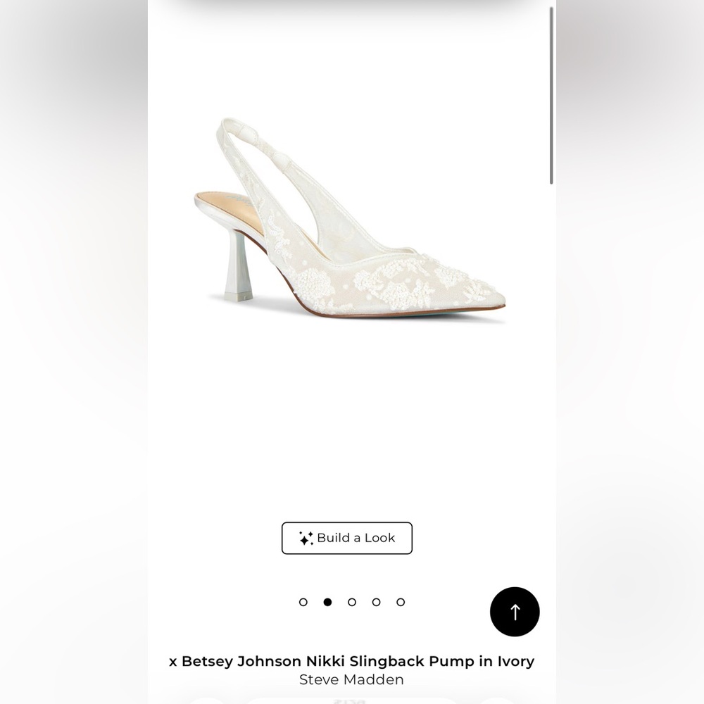 Betsey Johnson Ivory Bridal Shoes, size 7.5